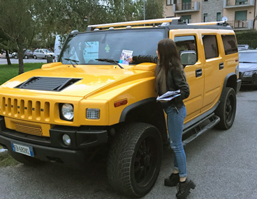 Volantinaggio su auto